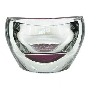 ROYAL LIMITED Purple/Clear 24% Lead Crystal Votive Candle Tealite Holder